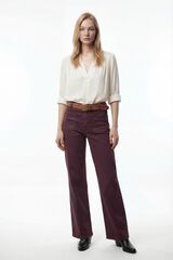 Vila Cal&ccedil;a com bolsos frontais Roxo