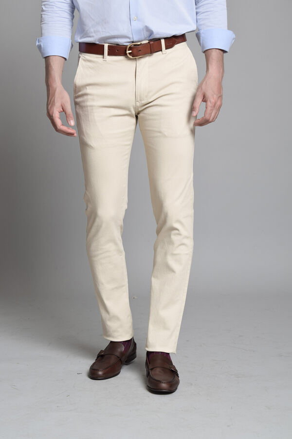 Cortefiel Chinos trousers Ivory