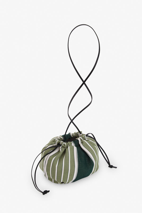 Zubi Bucket bag riscas Verde