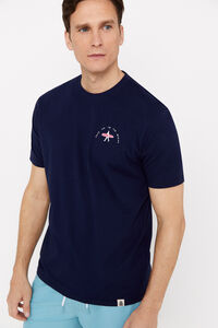 Cortefiel Graphic T-shirt Navy