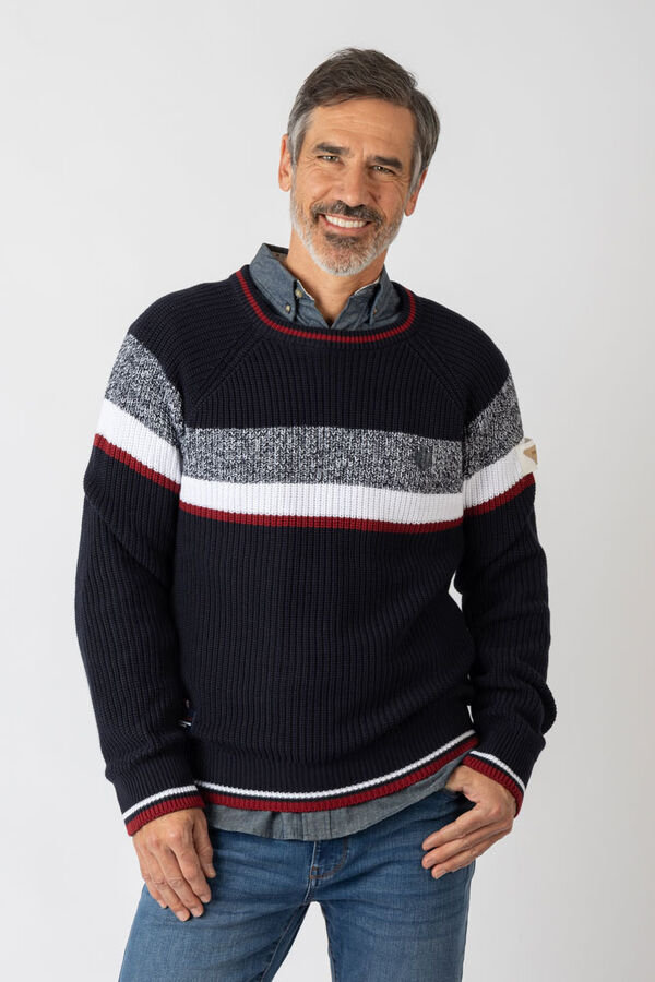 Privata Camisola de gola redonda Azul