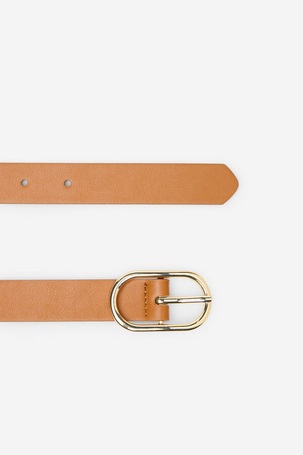Cortefiel Classic PU belt Camel