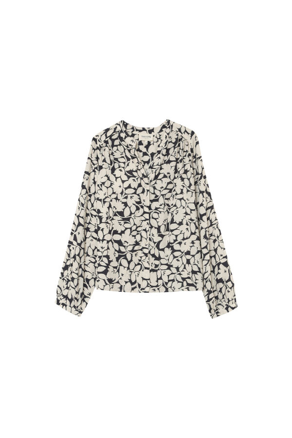 Grace & Mila Blusa con corte regular de mangas largas Negro
