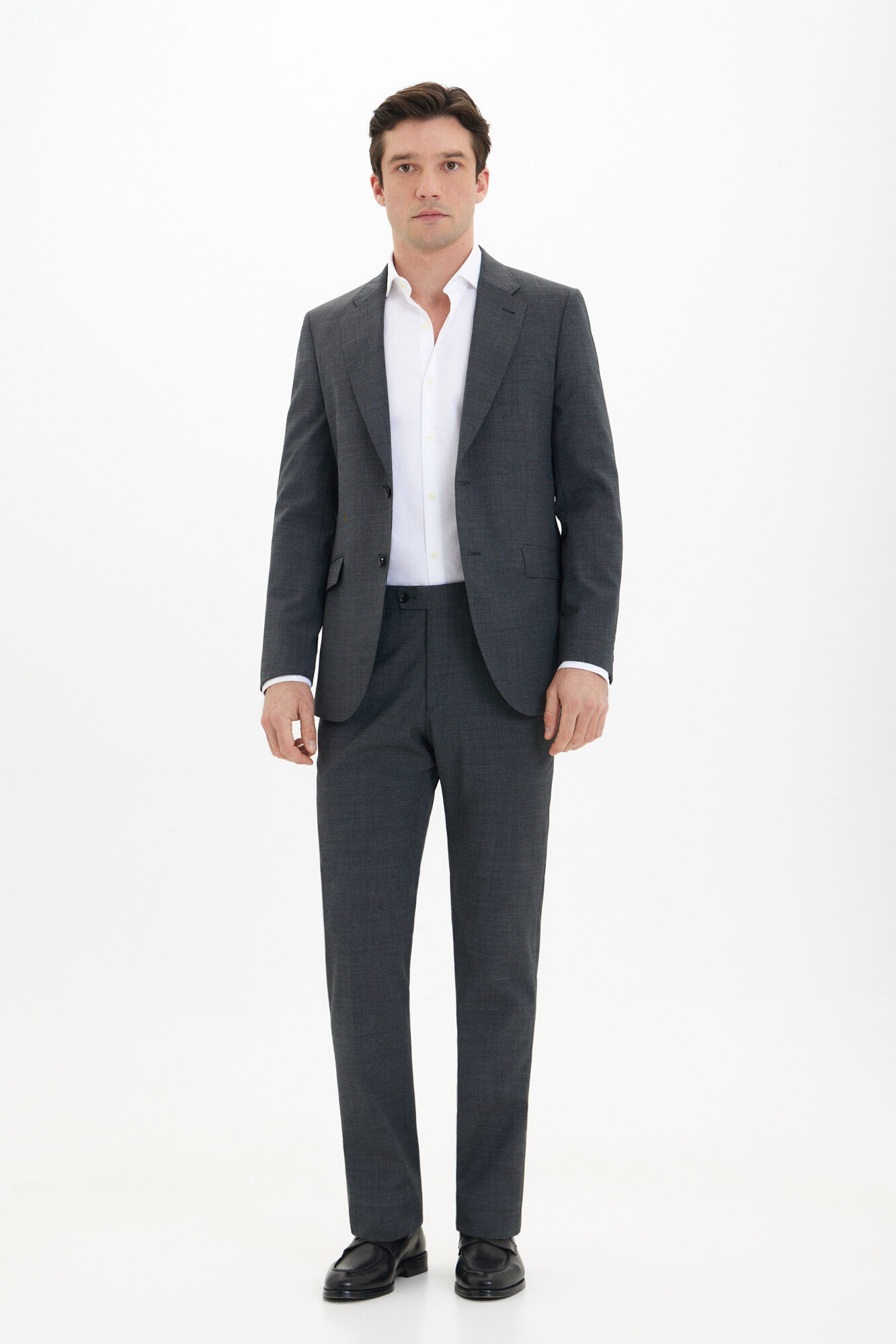 Pantalon gris slim fit Trajes de hombre Cortefiel