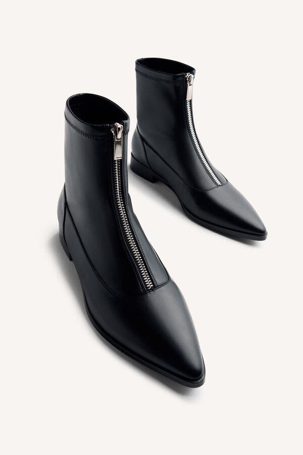 Gioseppo Elastic zip fastening ankle boots Black