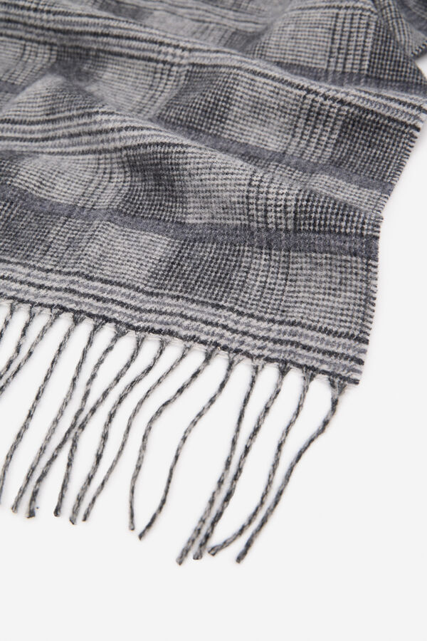 Cortefiel Cachecol de tecido Cinzento