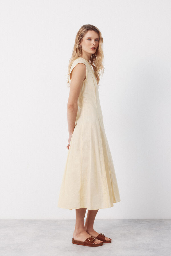 Cortefiel contrasting dress Yellow