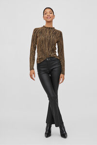 Vila Top manga longa com lurex