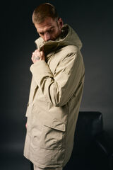 OOTO Parka larga acolchada Beige
