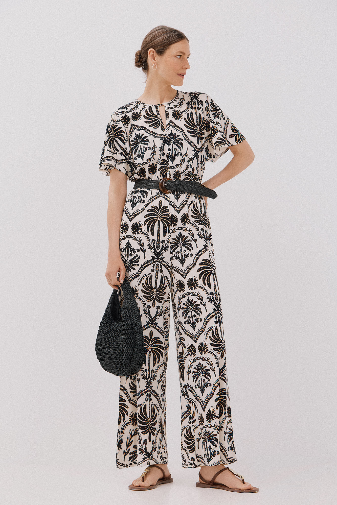 Cortefiel Printed jumpsuit