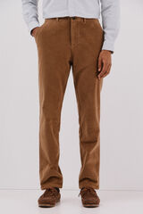 Cortefiel Pantalón chino pana Camel