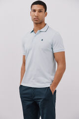 Cortefiel Polo with tips Blue