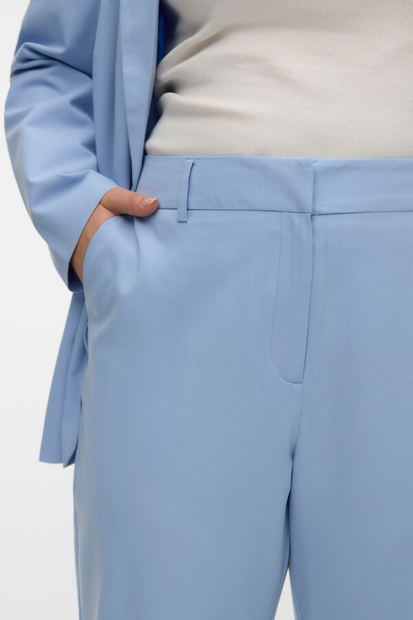 Vero Moda Curve Cal&ccedil;a reta tamanho grande Azul