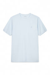 Cortefiel Basic piqué t-shirt Blue
