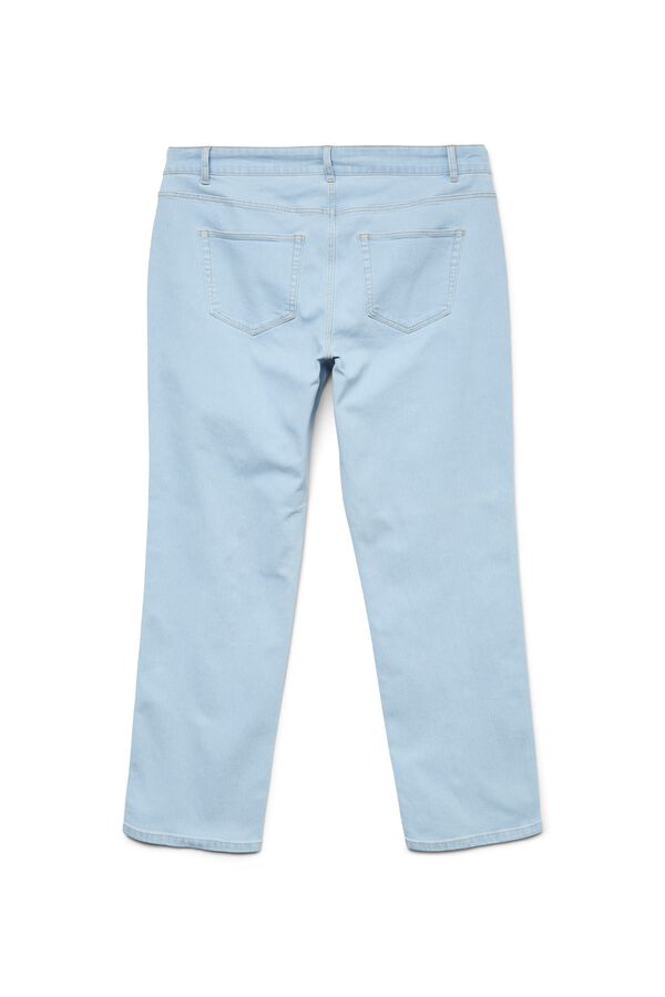 Vero Moda Curve Pantal&oacute;n vaquero de corte recto talla grande Azul