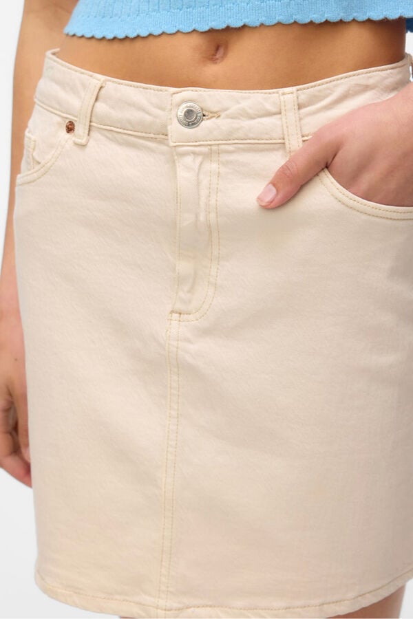 Vero Moda Saia curta em denim Subiu