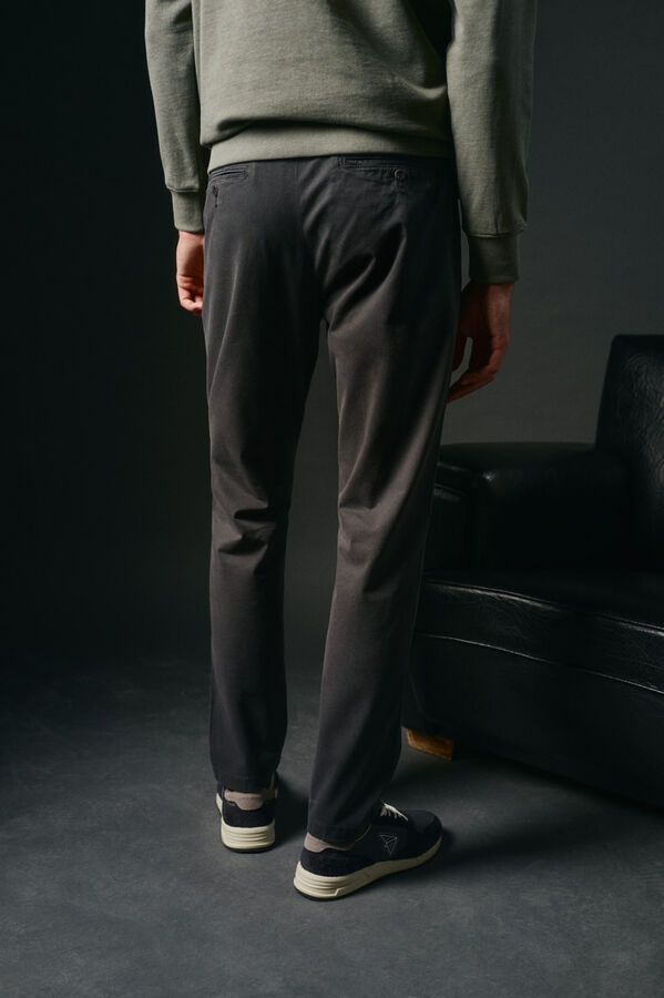 OOTO Calças chino slim Cinzento