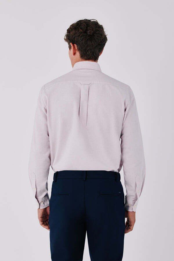 Cortefiel Plain Oxford shirt Pink