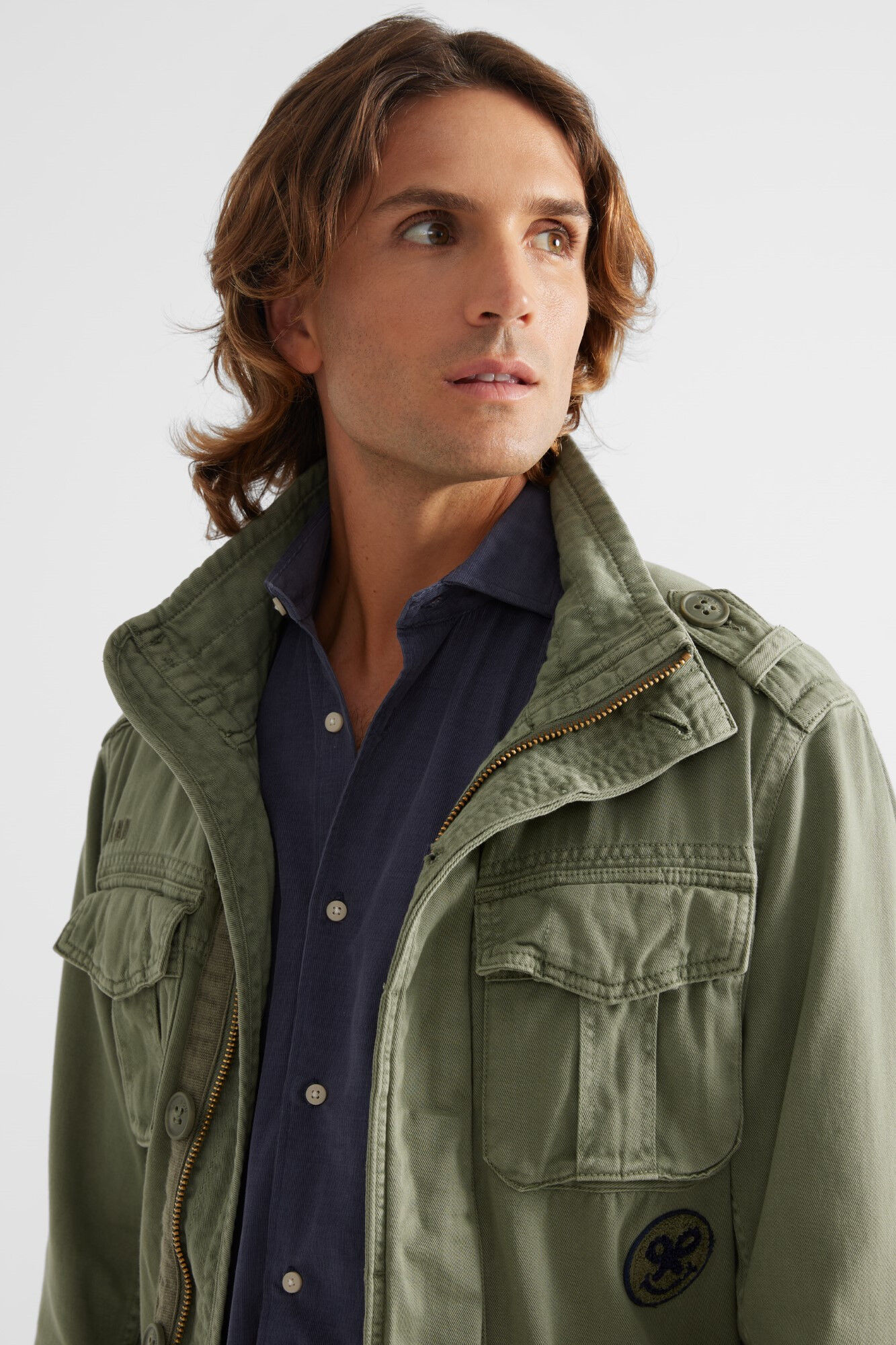 Chaqueta military verde Cazadoras chaquetas y chalecos de hombre Cortefiel