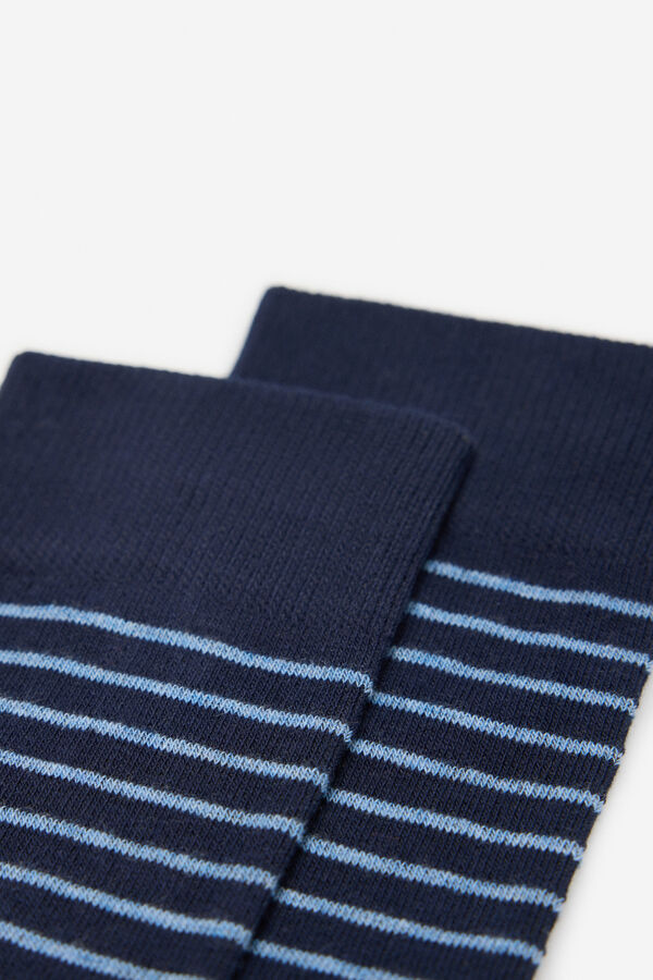 Cortefiel Stripy socks Navy