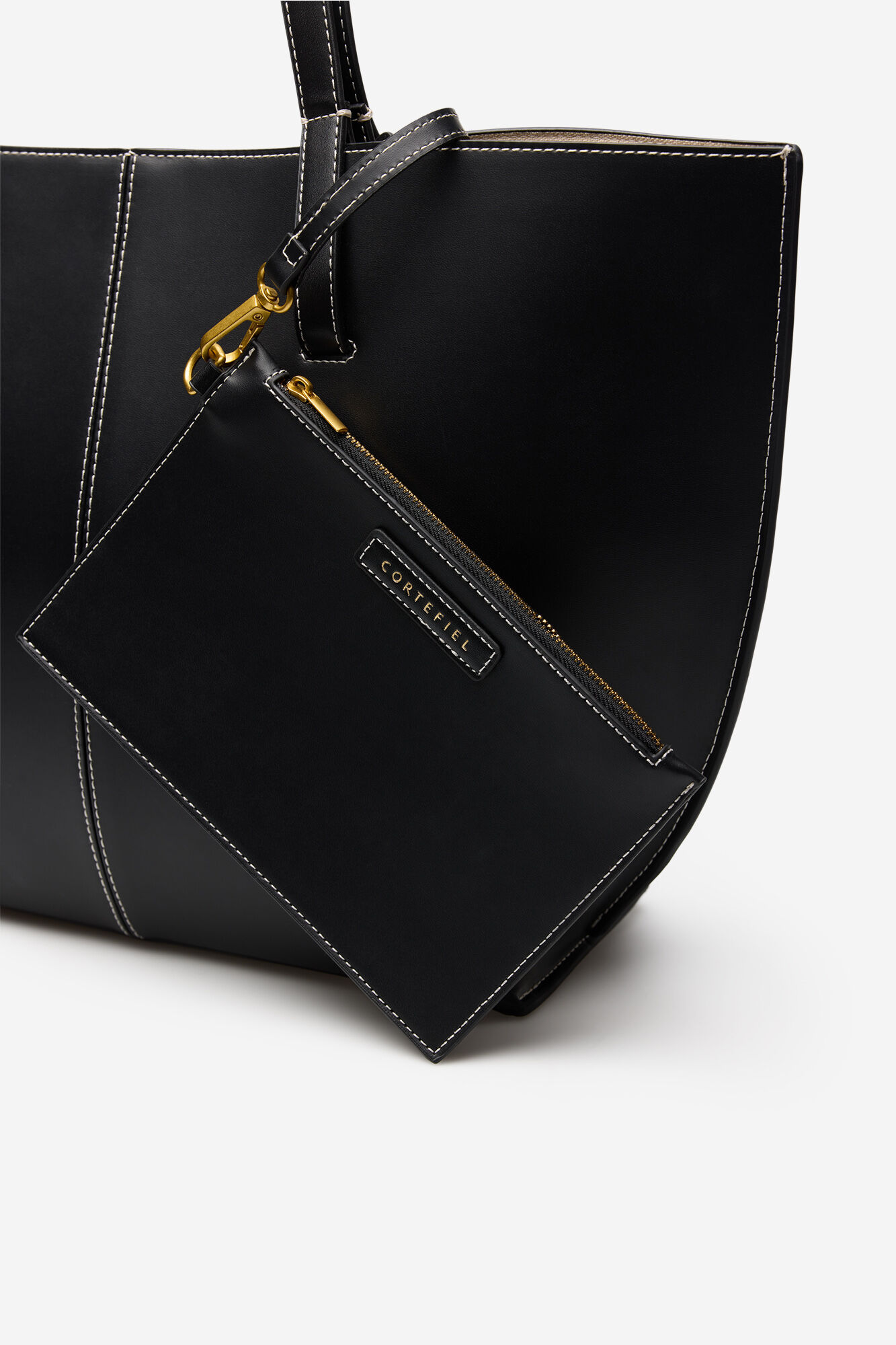 Cortefiel Bolso shopper b&aacute;sico pespuntes