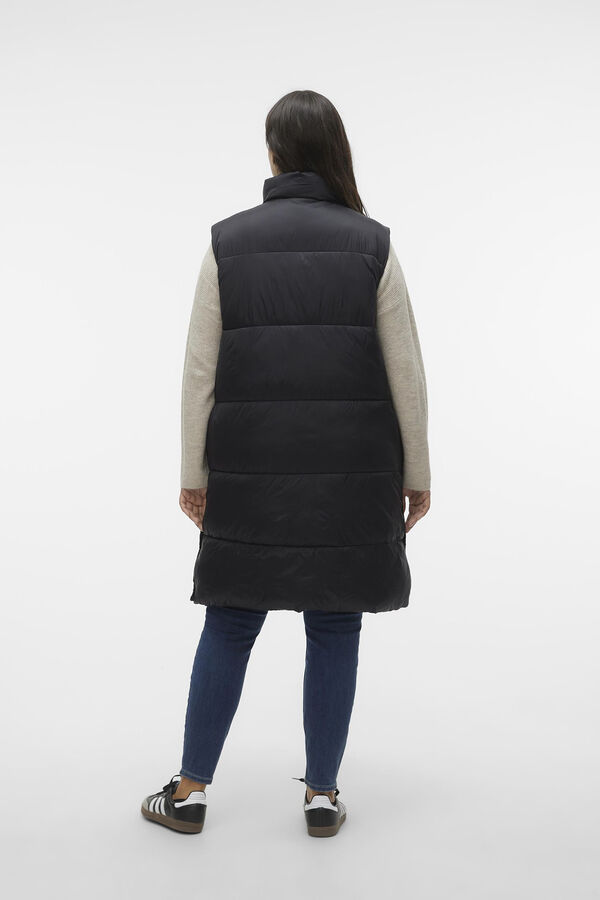 Vero Moda Curve Ultralight puffer gilet Black