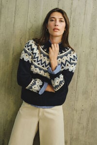 Cortefiel Jersey jacquard posicional.