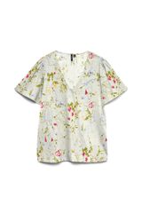Vero Moda Blusa em viscose estampada Tostado