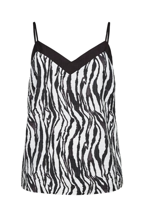 Vero Moda Curve Top de al&ccedil;as tamanho grande Preto