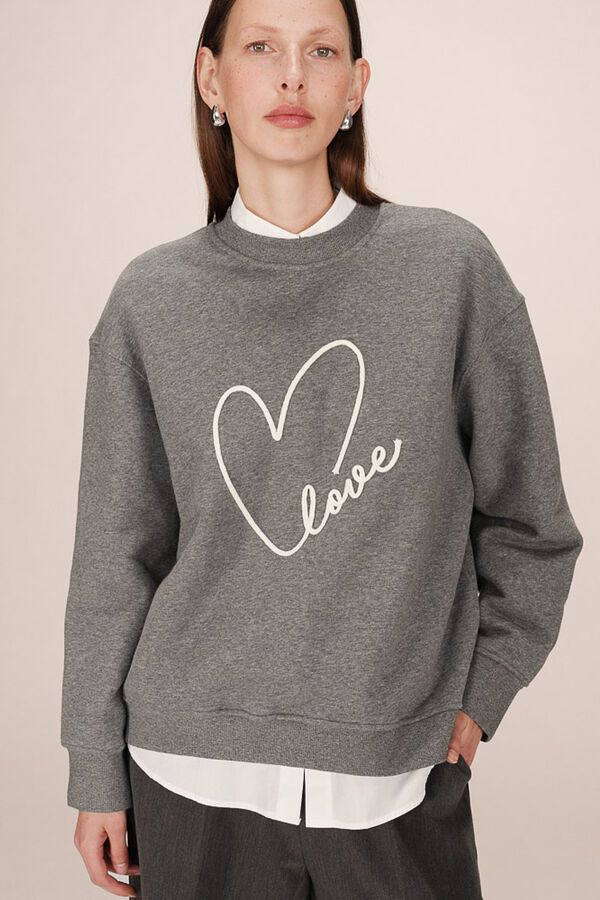Grace & Mila Moletom oversized sweatshirt  Cinzento