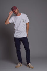 Cloking T-shirt Nunca Pare de Explorar Branco