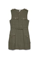 Vero Moda Safari style short dress Green