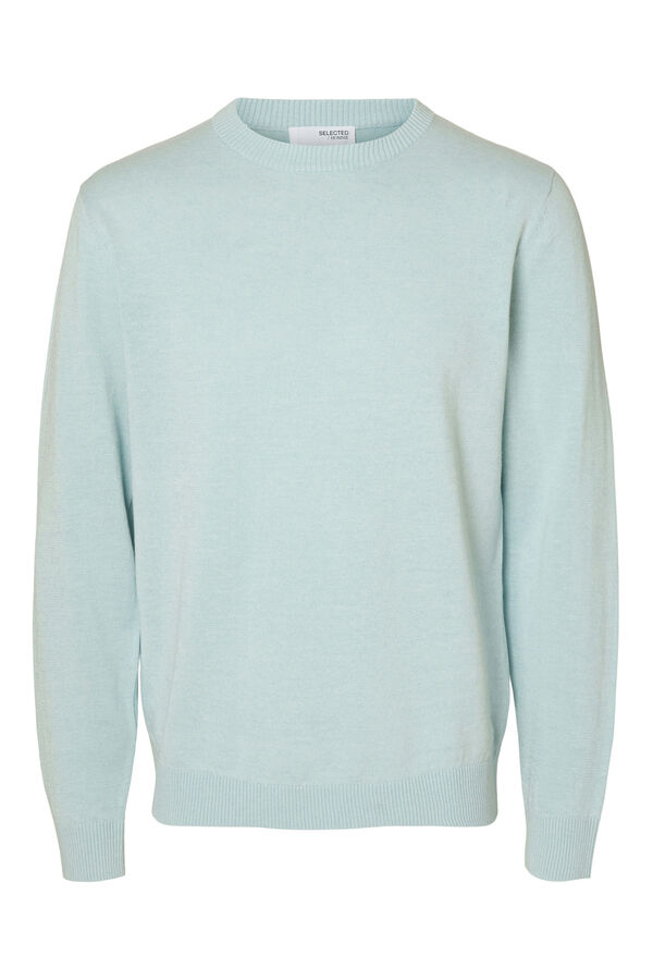 Selected Camisola de malha fina Azul