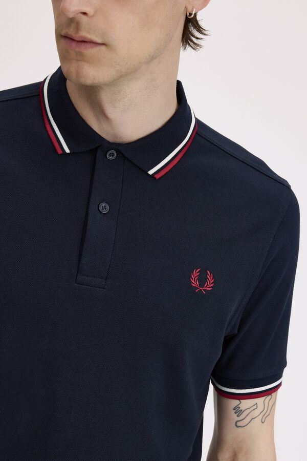 Fred Perry Polo em dois tons Fred Perry Azul