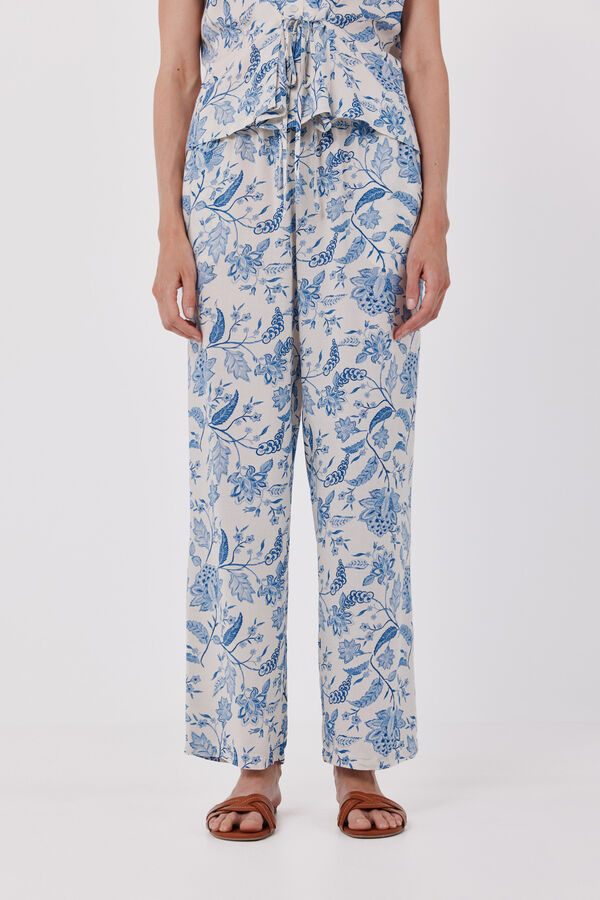 Cortefiel Cal&ccedil;a fluida estampada Impress&atilde;o
