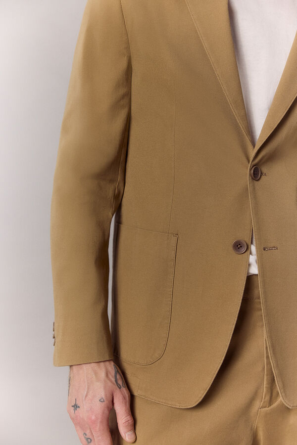 OOTO Cotton coordinating blazer Camel