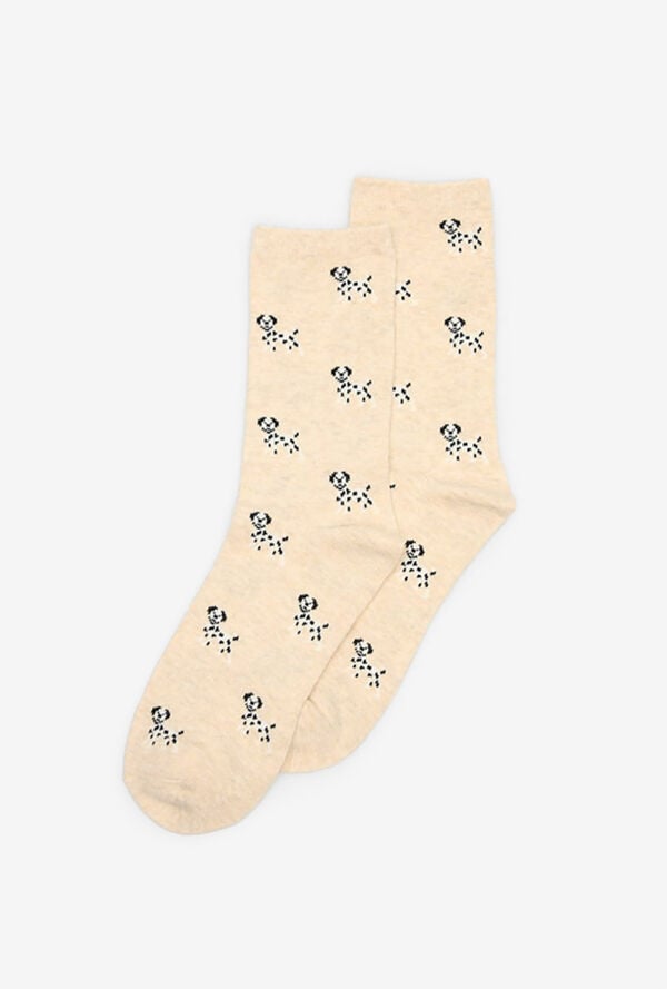 Cortefiel Dalmatian long sock Nude