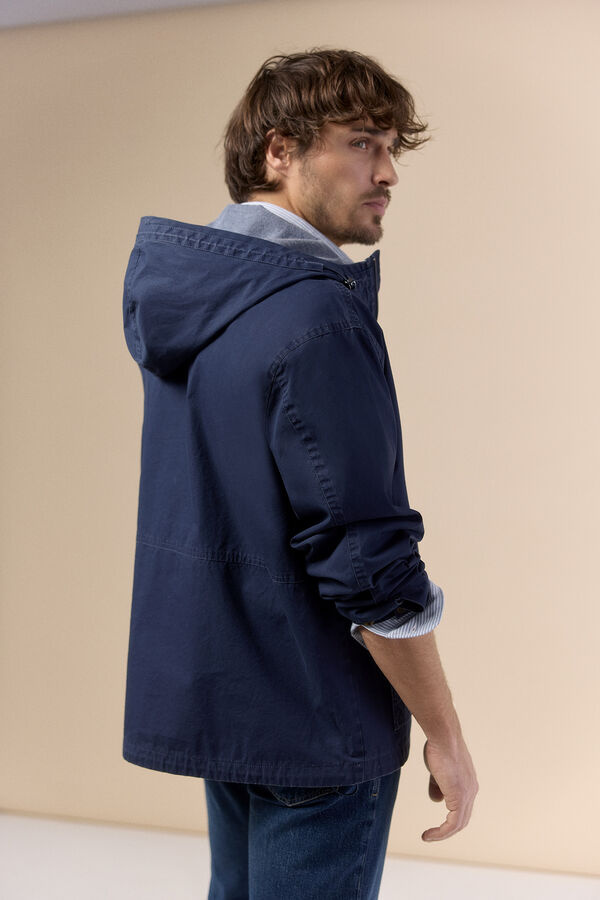 OOTO Parka curta com capuz Azul