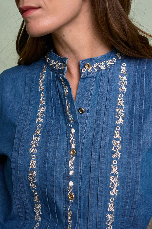 Polín Et Moi Camisa Denim Milen Azul