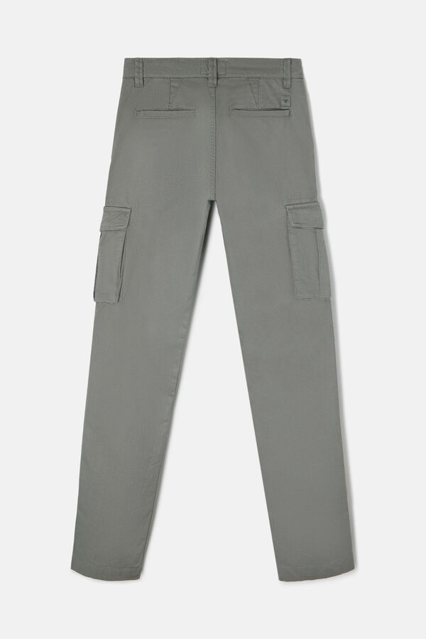 Silbon Calça cargo esportiva casual Verde