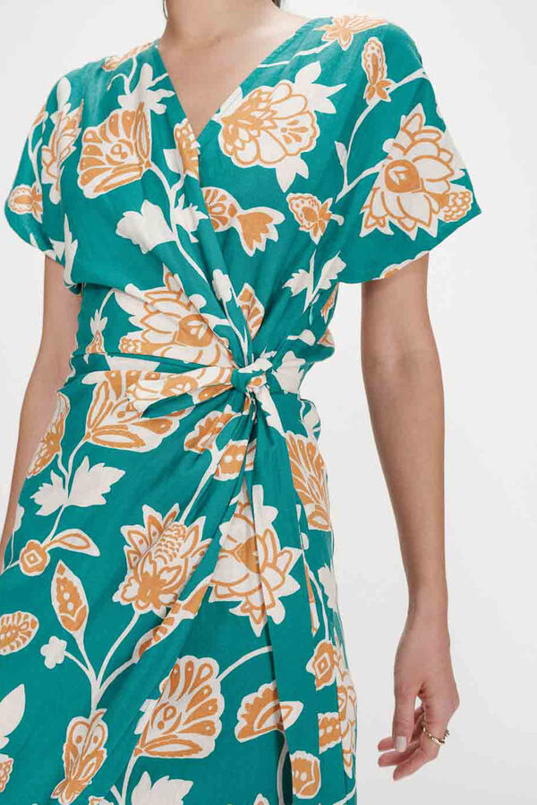 Grace & Mila Vestido curto estampado floral Velora Verde