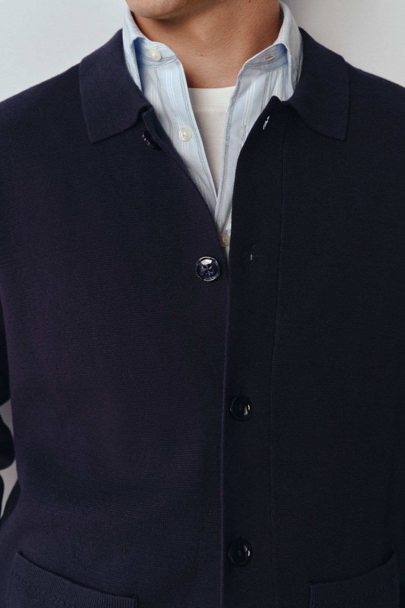 Cortefiel Jersey sobrecamisa punto algod&oacute;n