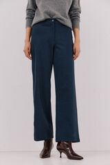 Cortefiel Pantalón punto roma espiga Printed blue