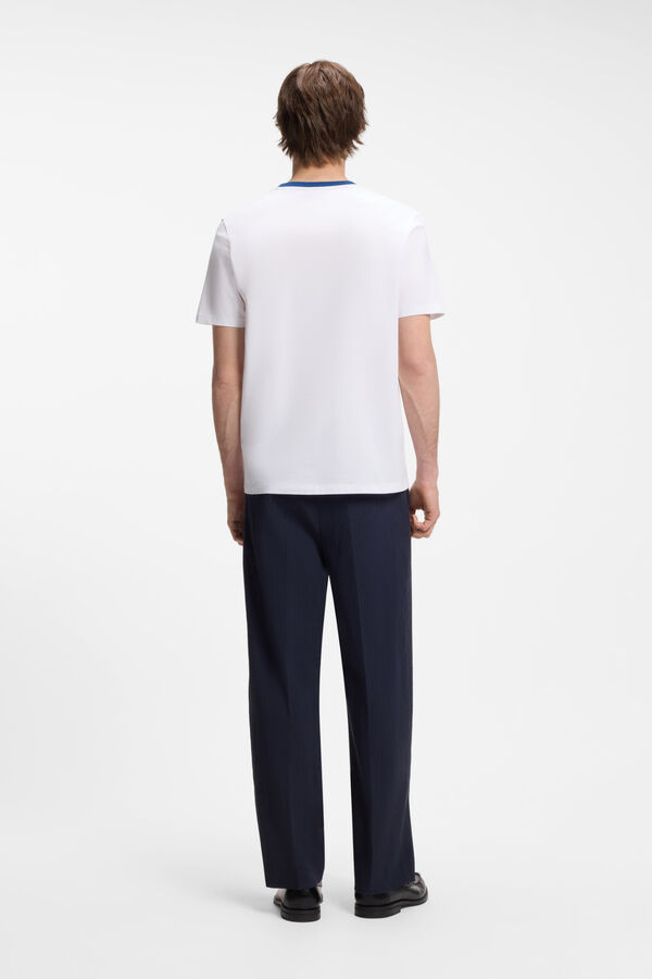 HUGO T-shirt riscas Branco