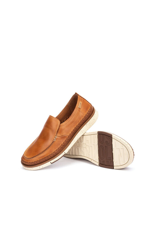 Pikolinos Men's elastic fastening loafers Brown