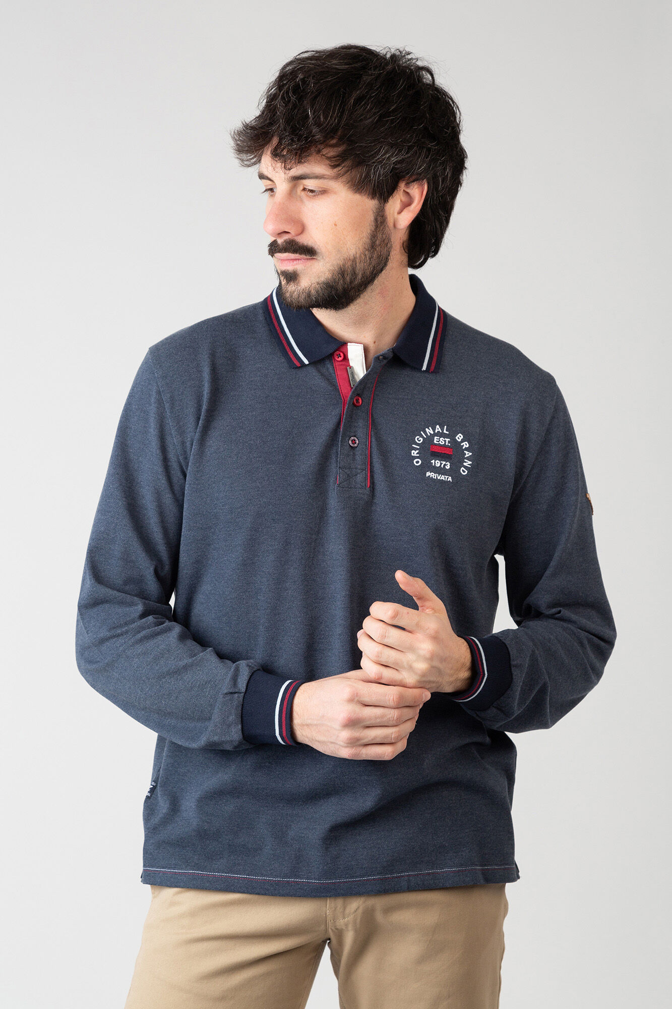 Polo pique manga larga Polos de hombre Cortefiel