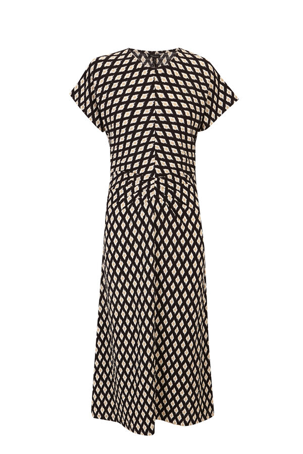 Cortefiel Vestido frunce Multicolor