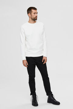Cortefiel Organic sweatshirt White