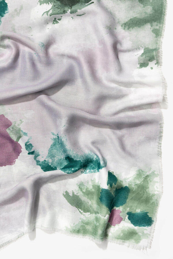 Vilanova Len&ccedil;o estampado Verde