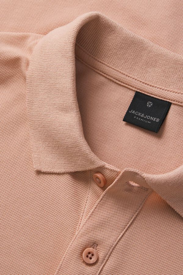 Jack & Jones Cotton short sleeve polo shirt Pink